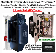 OutBack Power inverter chargers, e-panels and off-grid energy system components, MPPT solar charge controllers...